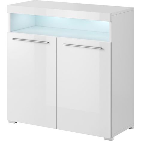 Buffet 90cm para salón color blanco brillante colección BOMBAY