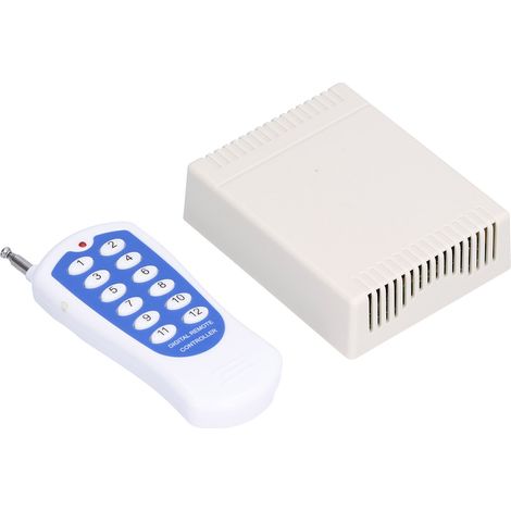 Module de télécommande radio CC (12 V) à 12 canaux avec relais et récepteur (1/5)