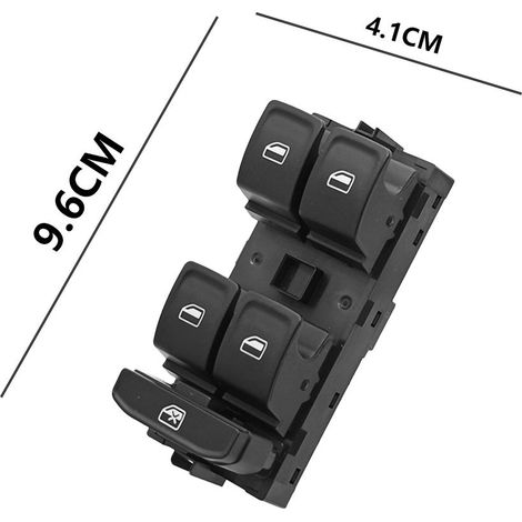 6V1959857A is suitable for the power window regulator button switch of Volkswagen Skoda Fabia. (1/4)