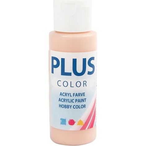 Peinture acrylique - PLUS COLOR - 60 ml - Couleur Pêche - Mixte - Adulte