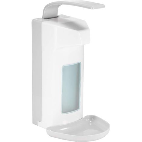 Dispensador de jabón de pared - 1000 ml - Con ventana de visualización - Para aseos, baños, hoteles y cocinas (1/5)