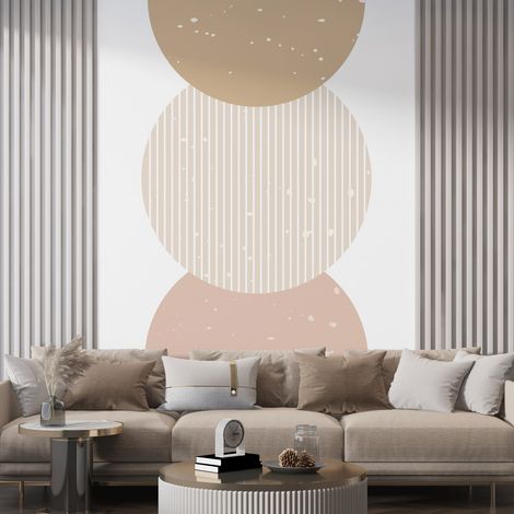 Stickers Arches Demi-Lunes et Rond - 82 x 130 cm - Adhésif MAT (1/3)