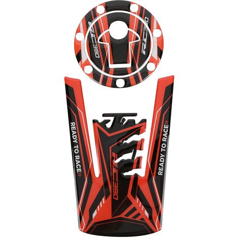 Kit autocollant protecteur réservoir moto noir orange réfléchissant pour RC390 (1/5)