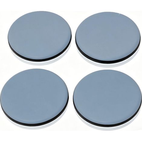 4 Pièces Patins pour Meubles en PTFE, 70 mm Patin Glisseur pour Meuble Lourd, Patin Teflon pour Déplacer Facilement Les Meubles Lourds - Protège Les Sols des Rayures (1/5)