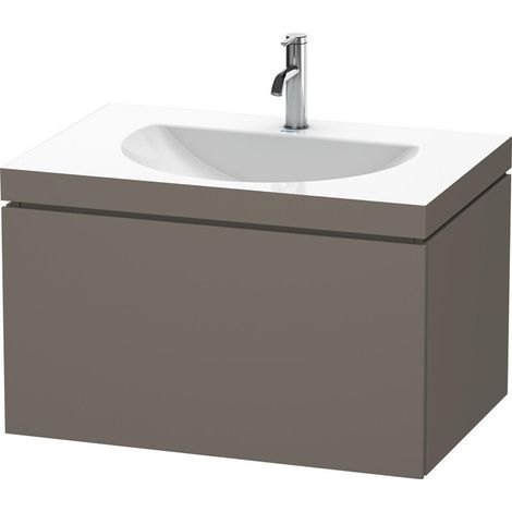 Lavabo da arredo Duravit DARLING NEW 800x540mm senza troppopieno monoforo flanella grigio satinato