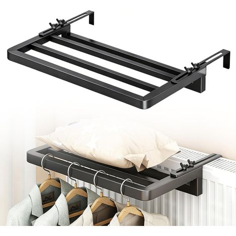 Etendoir Radiateur, Etendoir Linge Exterieur Séchoirs à Linge pour Etendoir Balcon Étendoir à Linge Pliable Séchoir Radiateur Petit Modèle Intérieur Extérieur (40 x 25 cm) (1/5)