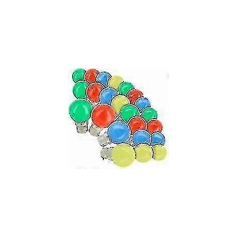 Bunte Lichterkette mit 24 3-Watt-LED-Lampen mit B22-Sockel für Partys und Feste (1/5)