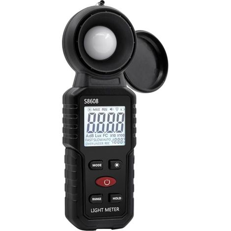 Luxmetro digitale, misurazione della luce con 0,1-200.000 lux, misuratore di luce ambientale digitale portatile con portata fino a 200.000 lux per luci a LED, piante, di DEBUNS (1/5)