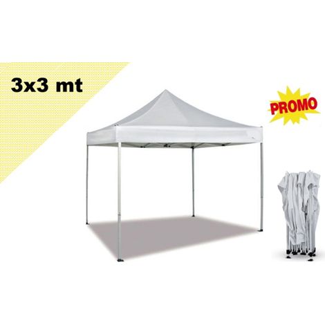 Gazebo pieghevole impermeabile in alluminio 3x3m Colore Champagne