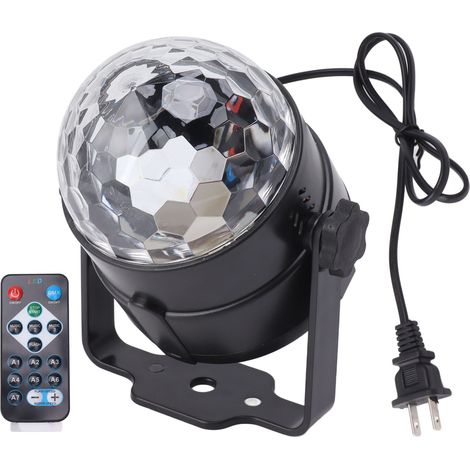 Lumières disco réactives au son, 7 modes d’éclairage, télécommande incluse, éclairage DJ pour soirées maison, anniversaires, prise US 100-240 V (1/5)