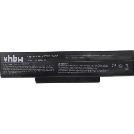 vhbw Akku kompatibel mit Asus A9, M50Sa, A9T, M51A, A9W, M51Kr, M51, A9rp, M50Sv, M50Sr, A9R, A9C, A9Rt, M51Se Notebook (4400 mAh, 11,1 V, Li-Ion) (1/3)