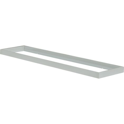 cornice supporto telaio montaggio pannello led 120x30 cm grigio (1/3)