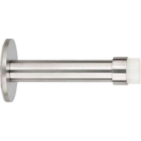 EVI Herrajes Fermaporta Adesivo Pour Instalazzione Murale 90 x 45 mm Acciaio Inox Gomma Bianca Ammortizzatore Paracolpi I-128BADAM (1/3)