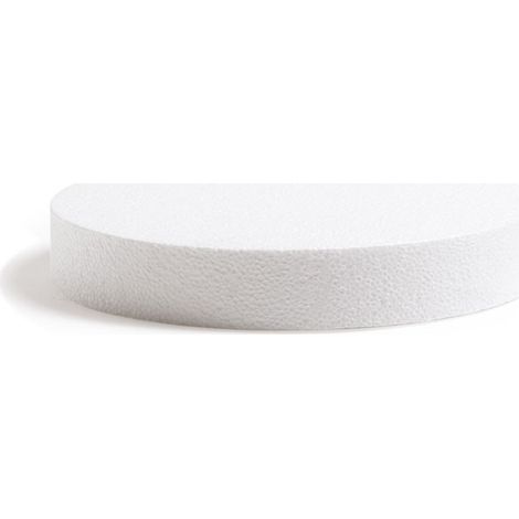 Decora, disco in polistirolo cm 50 - h 7,5 base per torte finte e composizioni decorative