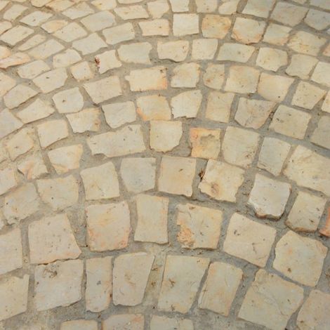 Pavé pierre naturelle Atlas Beige - 6x6x6 cm - Couche 1m²