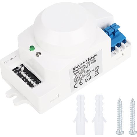 SK-600 360° Mikrowellen-Radar-Bewegungsmelder mit automatischem Lichtschalter 220-240 V (1/5)