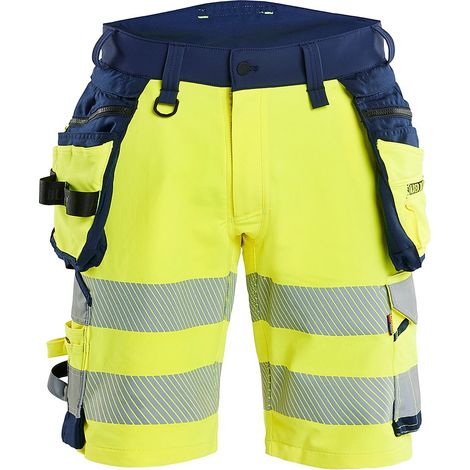 Short de travail haute visibilité stretch 4D 1120 - Jaune/Marine XL - FR(50) - SE(C56) - Standards