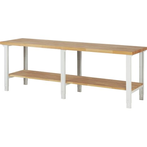 Rau Werkbank höhenverstellbar 7000-7, B2500xT700xH790-1140mm (1/4)
