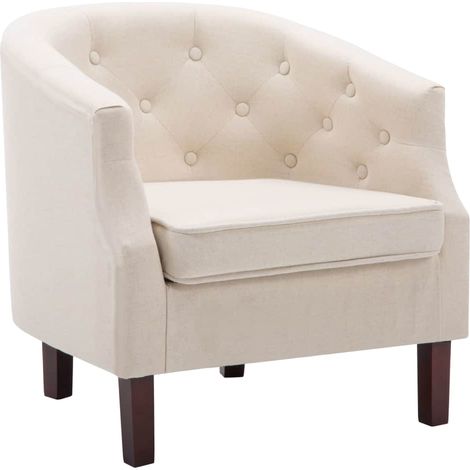 Poltrona/poltrona/divano club design con rivestimento in tessuto beige 1102152/3 cm