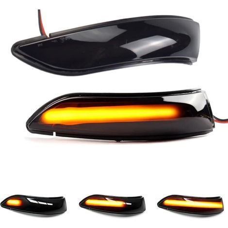 Lentille fumée Feu clignotant séquentiel dynamique LED Marqueur latéral Rétroviseur Clignotant pour Mercedes-Benz A Classe W169 B Classe W245 2004-2008