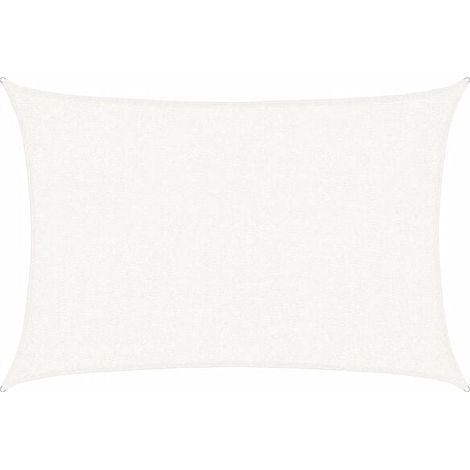Voile d'ombrage 160 g/m² Blanc 2x2,5 m PEHD (1/2)