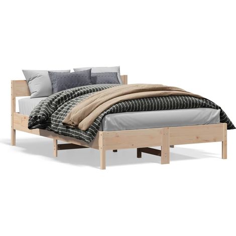 Maison Exclusive - Letto senza Materasso 135x190 cm in Legno Massello di Pino
