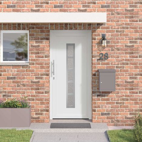 vidaXL Porte Frontale Blanc 98 x 200 cm PVC (1/5)