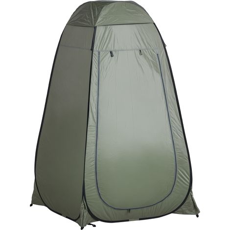 Vestidor de Playa Plegable Tienda para Ducha 120x120x190 cm Verde