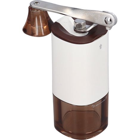Moulin à café manuel à meules en acier inoxydable, réglages réglables, idéal pour les voyages et le camping. (1/5)