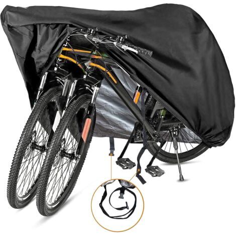 Housse pour 1, 2 ou 3 vélos - Housse imperméable pour l'extérieur - Tissu ripstop ultra-résistant 190T pour une protection optimale-AquaForge (1/5)