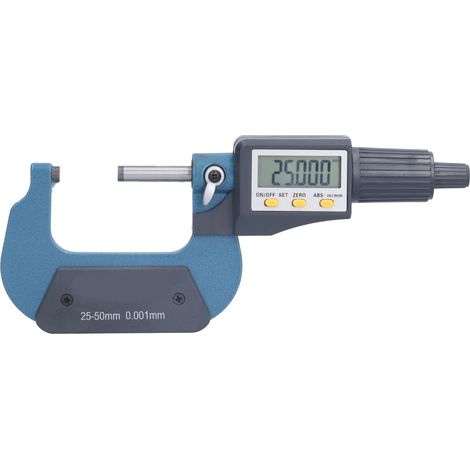 Digitales Mikrometer, Auflösung 0,00005 Zoll/0,001 mm, professionelles Dickenmessgerät, 25 bis 50 mm (1/5)