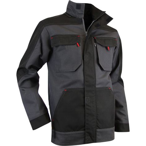 LMA – Veste céramique haute visibilité gris nuit/noir – Taille T6.XXL – 2 poches poitrine à soufflets – Membrane étanche oxford 900D