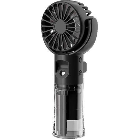 USB Tischventilator leise  Mini Ventilator für Schreibtisch mit 4 Geschwindigkeitsstufen für Home Office, Schlafzimmer & Tisch PC, Schwarz (1/5)