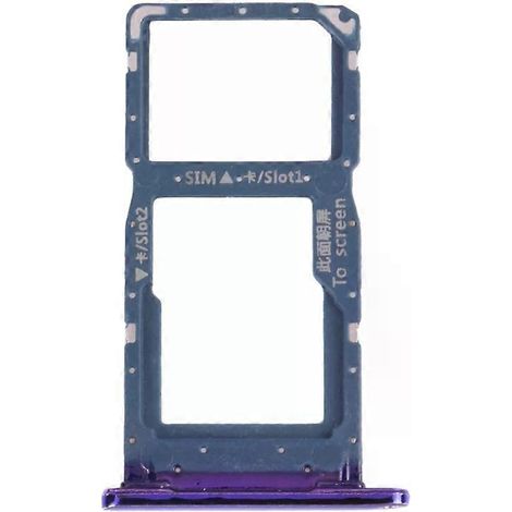 Tiroir pour carte SIM et carte microSD pour Huawei P Smart - Violet (1/4)