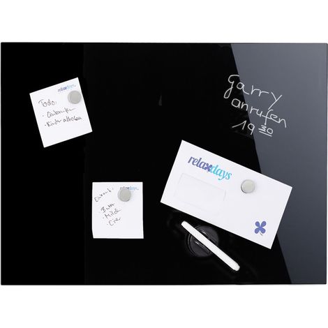 Magnettafel aus schwarzem glas 8831184