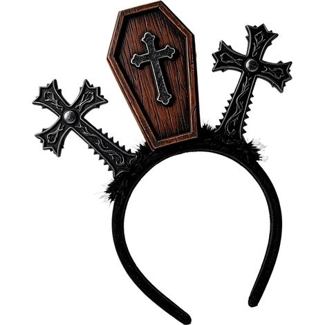 Serre-tête, accessoire pour cheveux, casque léger pour soirées à thème, looks de costumes, événements sur scène, photos d ' Halloween, vêtements décoratifs foncés, accessoire pour cheveux gothique (1/5)