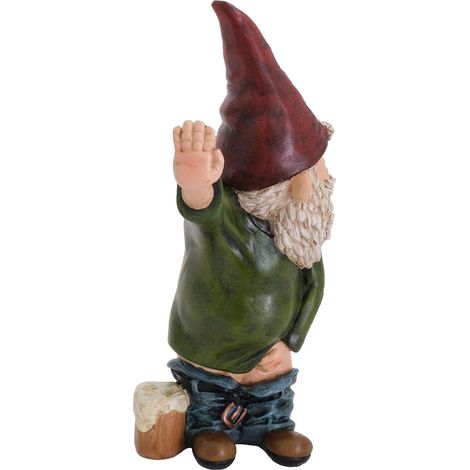 Nain De Jardin - Statue En Résine - Décoration Extérieure Et Intérieure - Hauteur 15 cm - Pour Jardin, Terrasse, Pelouse Ou Intérieur (1/5)