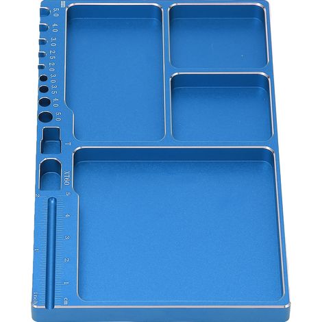 Plateau magnétique en aluminium pour atelier, rangement d'outils et bricolage électronique. (1/5)