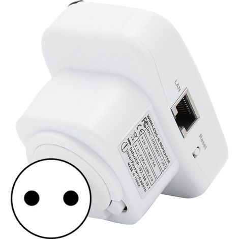 Amplificateur de Signal WiFi 300Mbps, Répéteur Sans Fil pour Étendre la Portée du Réseau - Prise EU