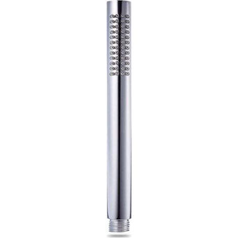 Wassersparender Monoblock-Duschkopf mit 48 Antikalkdüsen, Antikalk-Duschkopf, massives Messing, Chrom. (1/5)