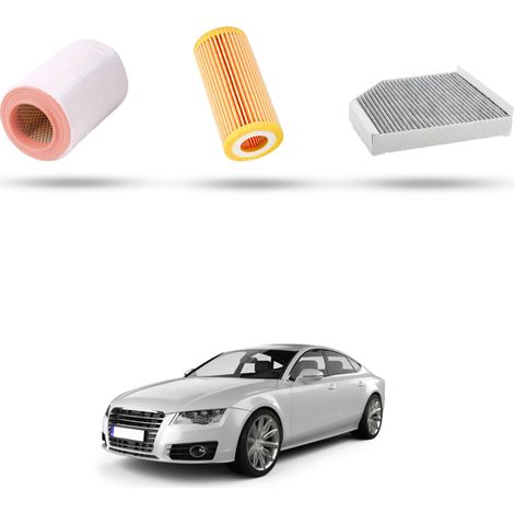Kit Tagliando 3 filtri compatibile con Audi A7 (4GA,4GF) 2.0 tfsi 185kw dal 2014 (1/5)