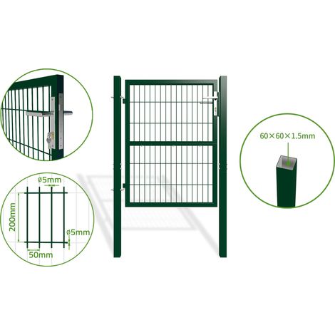 Puerta de malla 1m Verde RAZO Al.120cm
