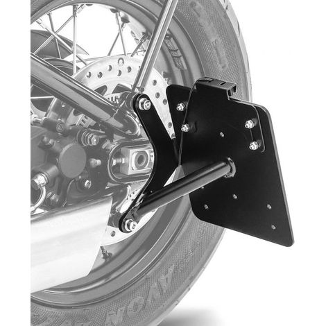 Seitenkennzeichenhalter für Triumph Bonneville Bobber / Black 17-25