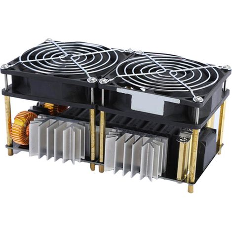 Module de chauffage par induction 1800W 40A DC 12-48V, alimentation ZVS haute fréquence basse tension, pilote flyback avec bobine pour traitement thermique et fusion des métaux (1/2)