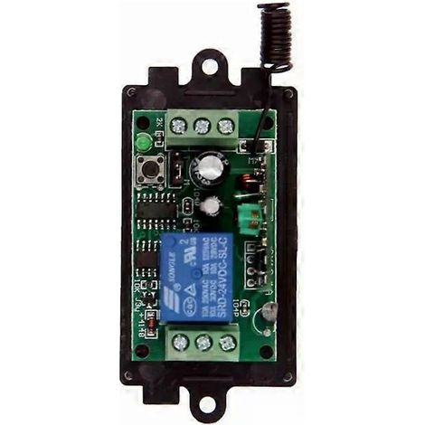 Système de commande à distance sans fil RF 1 canal pour éclairage LED, moteur, pompe, interrupteur, 9 V, 12 V, 24 V CC, récepteur 315/433 MHz - JXLGV (1/4)