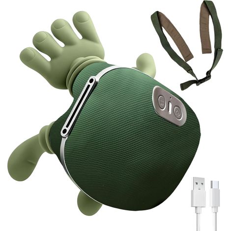 Main Massante Nuque - Masseur Cervical Massage Simulé À La Main Massage Électrique Des Tissus Profonds Pour Maison, Voyages, Pauses, Coucher, Études Pour Se Reposer, Soulager Le Stress (1/5)