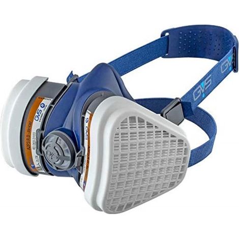 GVS Masque Elipse SPR499 avec filtres FFA2P3 pour gaz et vapeurs organiques jusqu'a 5000 ppm et poussieres, M/L (1/2)