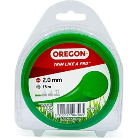 Runder Nylon-Trimmerfaden Grün ø2.0mm/15m Oregon 69-356-GR