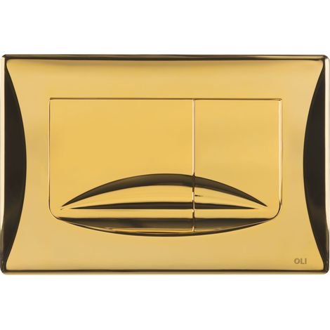 Oli Bouton de chasse d'eau Slim2 - Or - Élégant, Durable, Compatible, Design Moderne