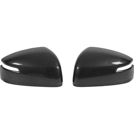 Couvercle de rétroviseur latéral en Fiber de carbone, 2 pièces, couvercle de porte de remplacement pour Land Cruiser Lc300 2023 (1/5)